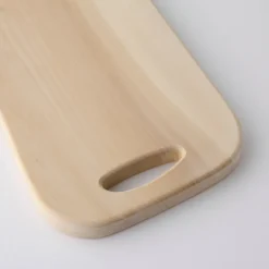 Gingko Wood Cutting Board, Large Organic Rectangle