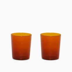Glas Tumbler Set Large, Burnt Orange