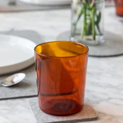 Glas Tumbler Set Large, Burnt Orange