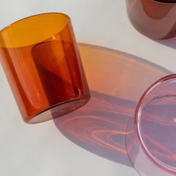 Glas Tumbler Set Large, Burnt Orange