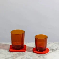 Glas Tumbler Set Large, Burnt Orange