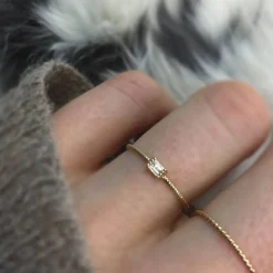 Golden Grace Twist Ring