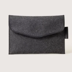 Graf Lantz Merino Wool Envelope 16" Tech Sleeve, Charcoal