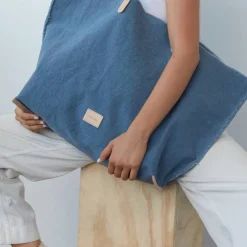 Hana Canvas Boat Bag, Horizon