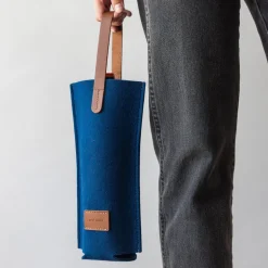 Hana Merino Wool Bottle Bag, Marine