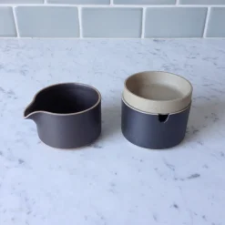 Hasami Porcelain Lid / Coaster, Gloss Grey