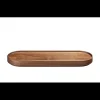 Hasami Porcelain Long Oval Wood Tray, Walnut - DISCONTINUED