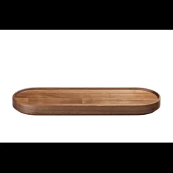 Hasami Porcelain Long Oval Wood Tray, Walnut - DISCONTINUED