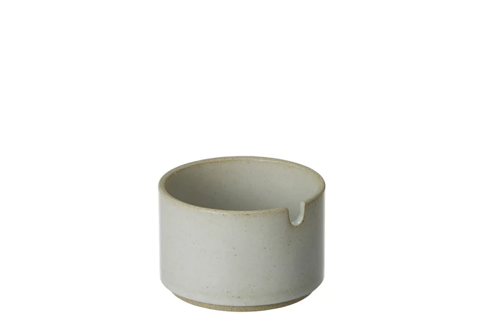 Hasami Porcelain Sugar Pot, Gloss Grey
