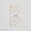 Hataguchi Collective Large Notecard + Envelope Set, Gold Dots