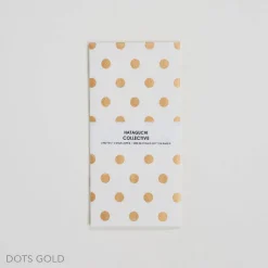 Hataguchi Collective Large Notecard + Envelope Set, Gold Dots