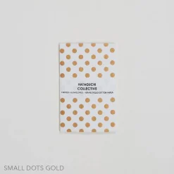 Hataguchi Collective Small Envelope and Notecard Set, Gold Dots