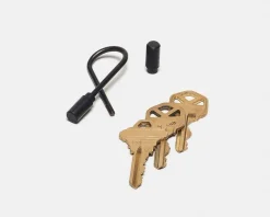 Helix Key Ring, Carbon Black