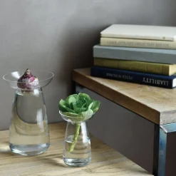 Kinto Clear Aqua Culture Vases, Two Sizes