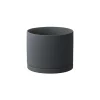 Kinto Porcelain Large Plant Pot, Dark Grey