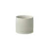 Kinto Porcelain Small Plant Pot, Light Grey
