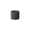 Kinto Porcelain Small Plant Pot, Dark Grey
