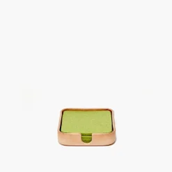 Kobon Natural Leather Tray, Square