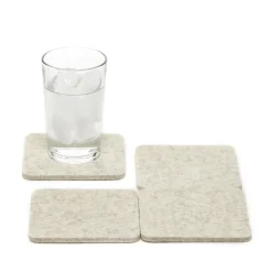 Kobon Natural Leather Tray, Square