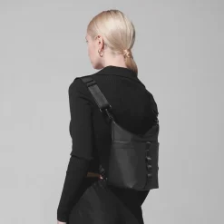 Lambwolf Collective Bucket Bag, Black Vegan Leather