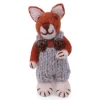 Little Felt Fox, Blue Overalls