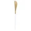 Matte Gold and White Cheese Spreader