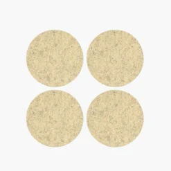 Merino Wool Felt Coaster Sets, Round - Assorted Colors