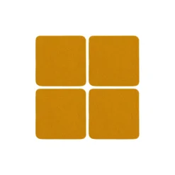 Merino Wool Felt Coaster Sets, Square - Assorted Colors