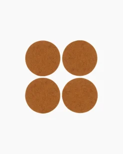 Merino Wool Felt Coaster Sets, Round - Assorted Colors