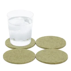 Merino Wool Felt Coaster Sets, Round - Assorted Colors