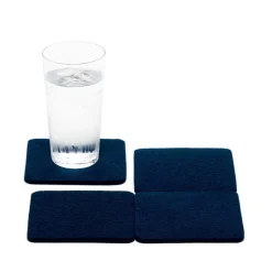 Merino Wool Felt Coaster Sets, Square - Assorted Colors