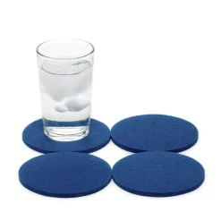 Merino Wool Felt Coaster Sets, Round - Assorted Colors