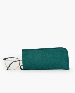 Merino Wool Felt Eyeglass Sleeve, Kombu