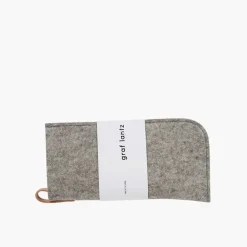 Merino Wool Felt Eyeglass Sleeve, Granite