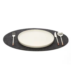 Merino Wool Felt Placemats, Oval - Assorted Colors