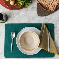 Merino Wool Felt Placemats, Rectangle - Assorted Colors