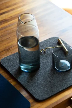 Merino Wool Felt Tiles / Trivets, Square - Assorted Colors