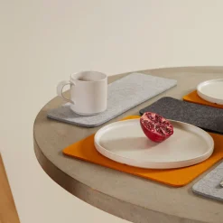 Merino Wool Felt Tiles / Trivets, Square - Assorted Colors