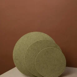 Merino Wool Felt Trivets, Round - Assorted Colors