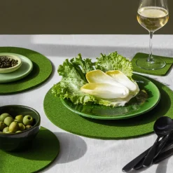 Merino Wool Felt Trivets, Round - Assorted Colors