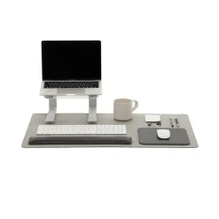 Mosen Large Merino Wool Felt Desk Pad, Granite