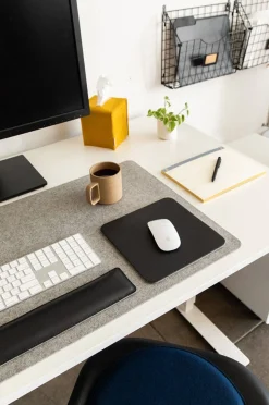 Mosen Large Merino Wool Felt Desk Pad, Marine