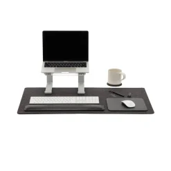 Mosen Large Merino Wool Felt Desk Pad, Charcoal