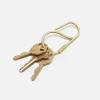 Offset Key Ring, Brass