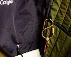 Offset Key Ring, Brass