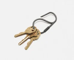 Offset Key Ring, Carbon Black