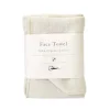 Organic Cotton Face Towel, Ivory