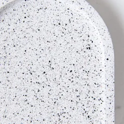 Oval Tray, White Granite Terrazo