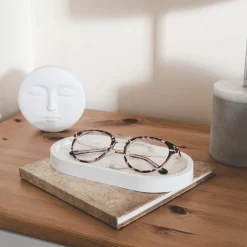 Oval Tray, White Granite Terrazo