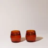 6 oz Century Tumblers, Set of 2 - Amber